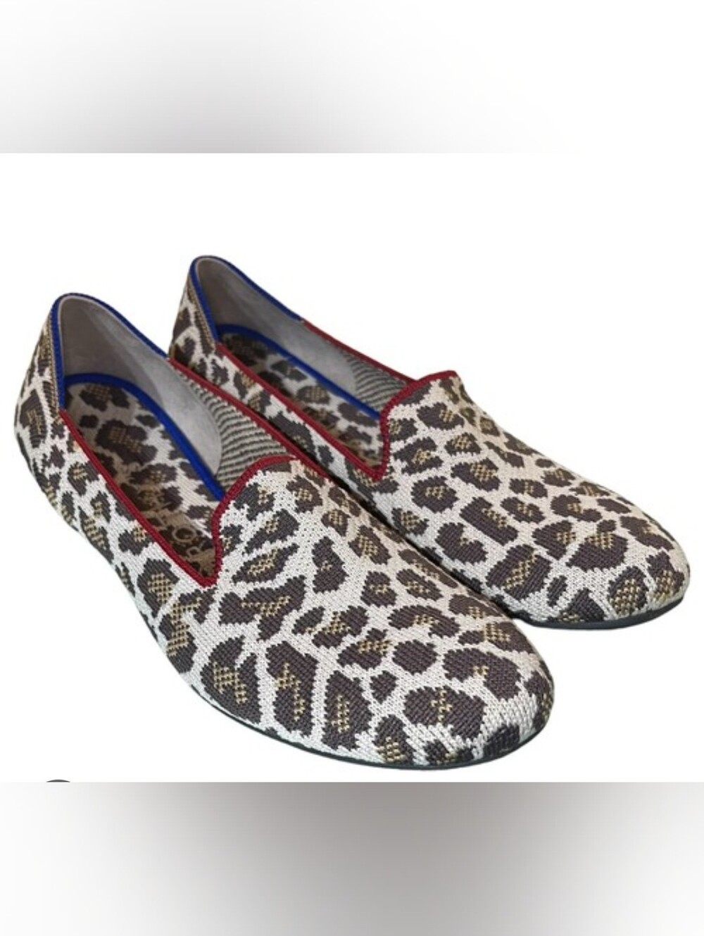 Rothy's Mocha Spot Leopard Loafers